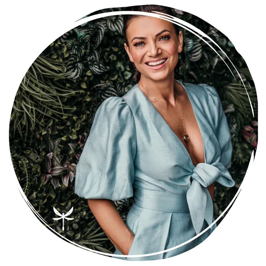 Marina Perry in blue